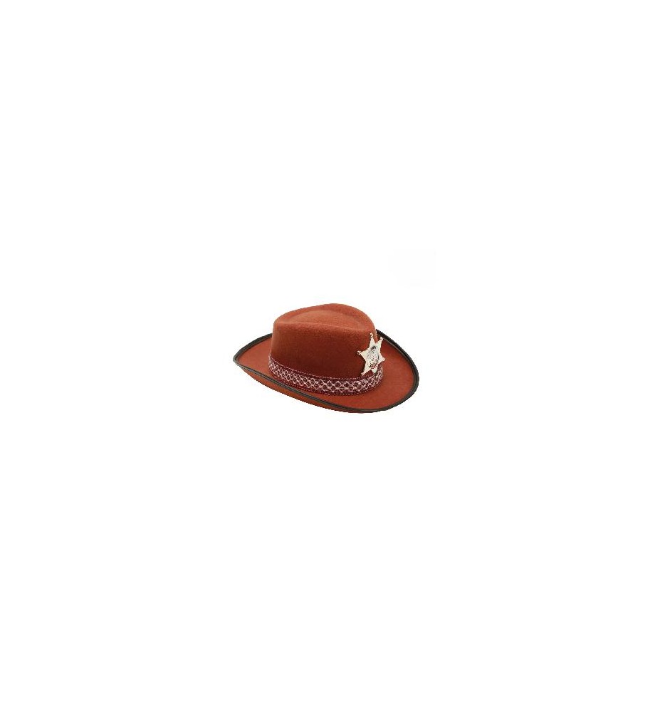 -SOMBRERO SHERIFF MARRÓN INFANTIL