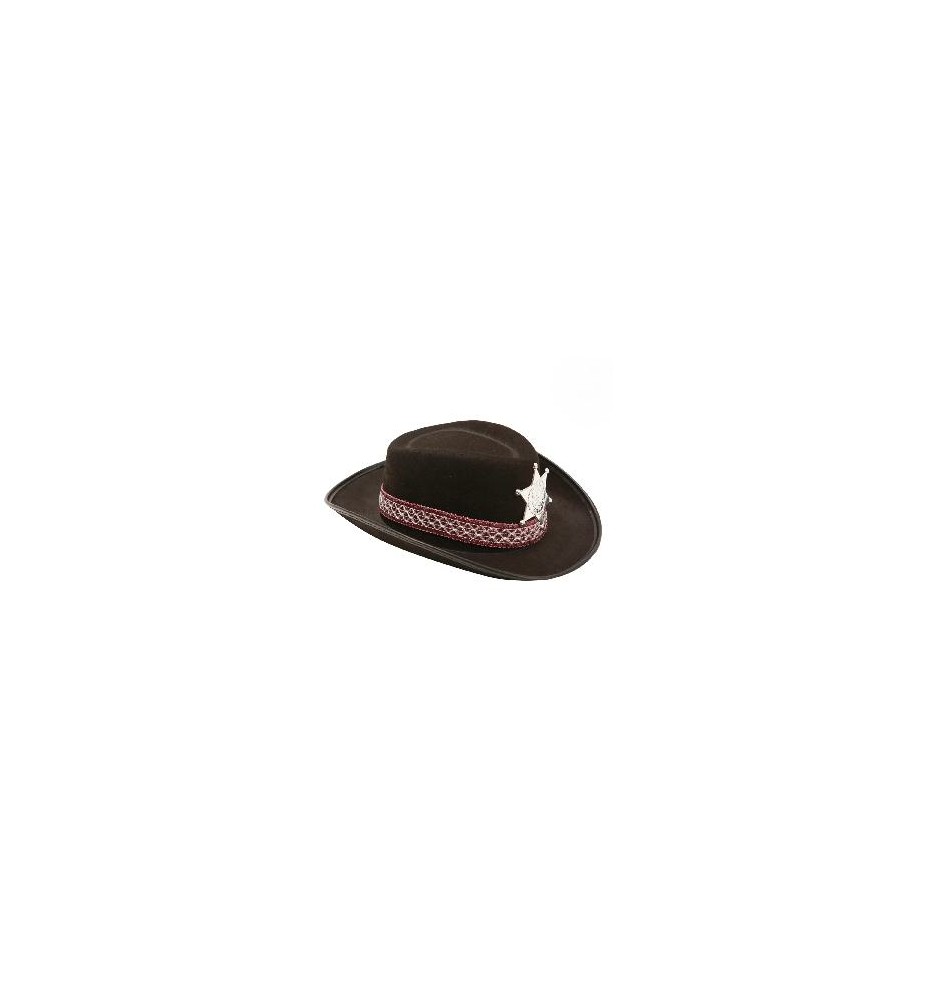 -SOMBRERO SHERIFF NEGRO INFANTIL