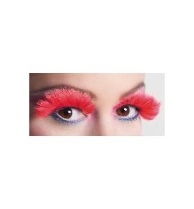 -PESTAÑAS PLUMAS ROJA