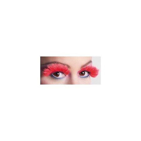 -PESTAÑAS PLUMAS ROJA