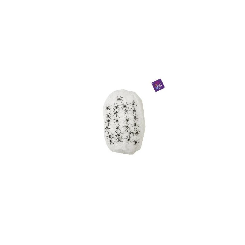 -TELA DE ARAÑA GIGANTE COLOR BLANCO 500 GR