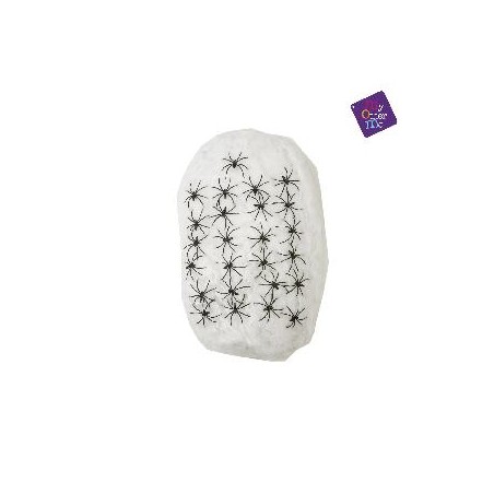 -TELA DE ARAÑA GIGANTE COLOR BLANCO 500 GR