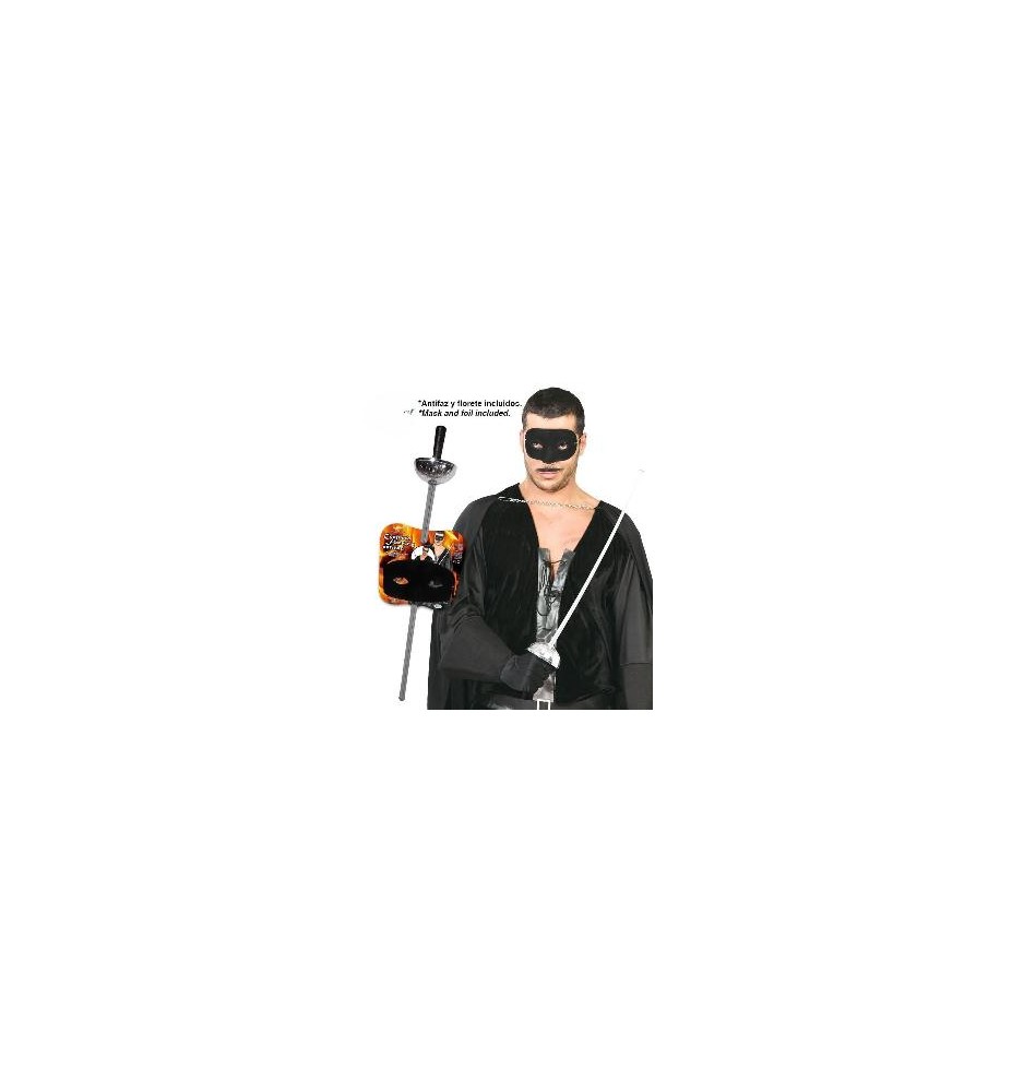 -SET ANTIFAZ Y FLORETE PLATA