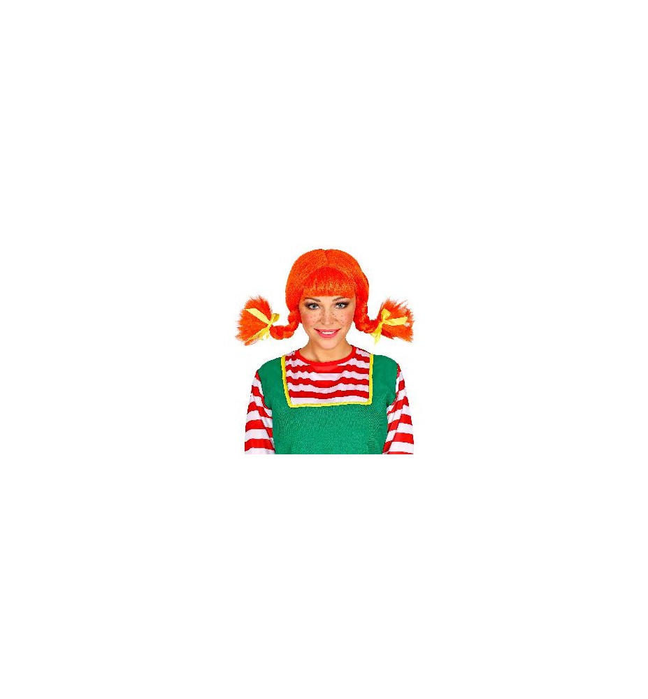 -PELUCA NARANJA TRENZAS