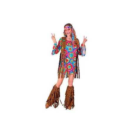 -DISFRAZ MUJER HIPPIE L