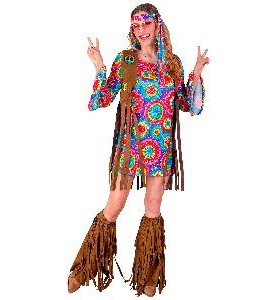 -DISFRAZ MUJER HIPPIE S