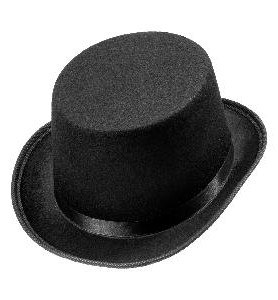-SOMBRERO NEGRO DE FIELTRO