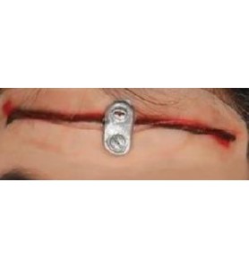-MAQUILLAJE CICATRIZ CORTE EN LA FRENTE