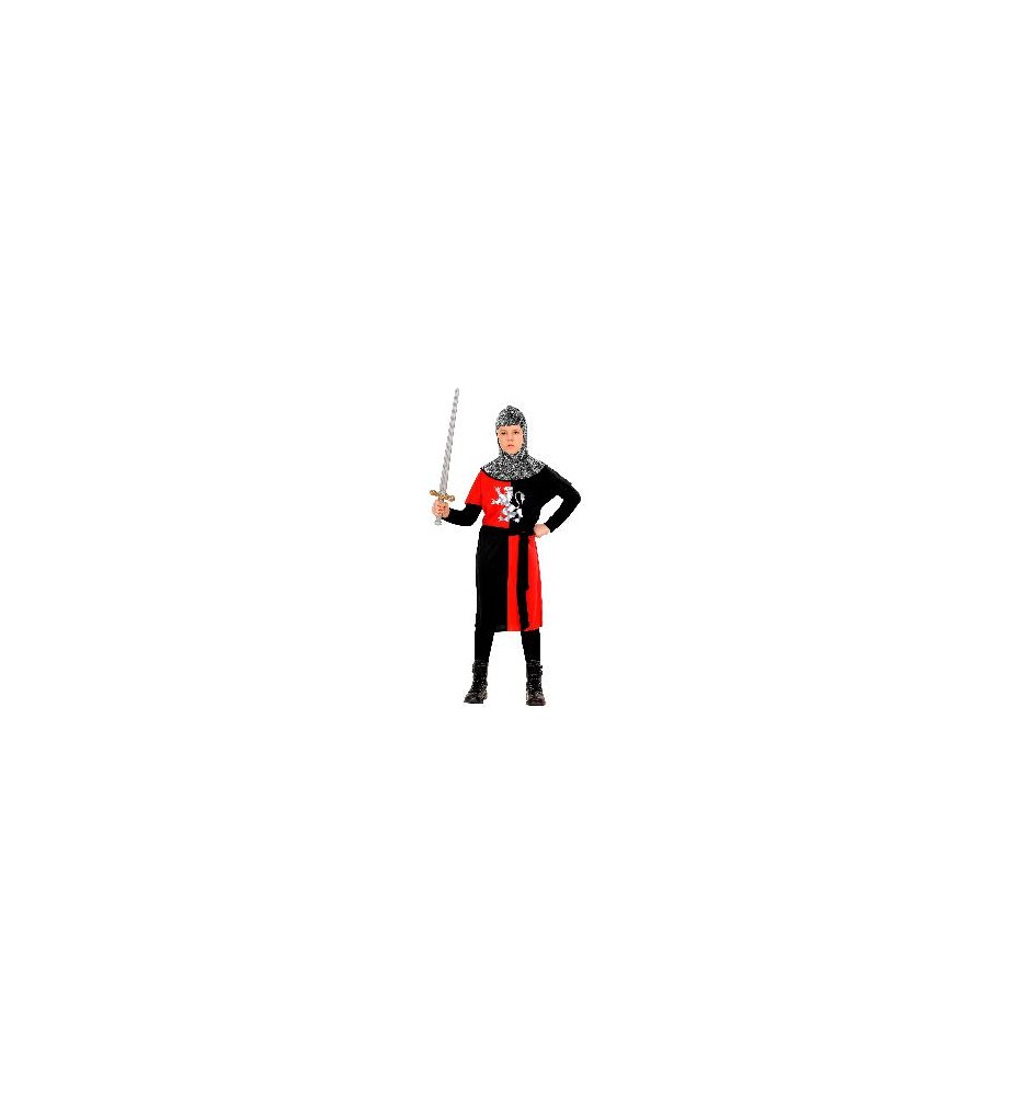 -DISFRAZ GUERRERO MEDIEVAL ROJO 11-13 AÑOS