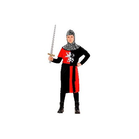-DISFRAZ GUERRERO MEDIEVAL ROJO 11-13 AÑOS
