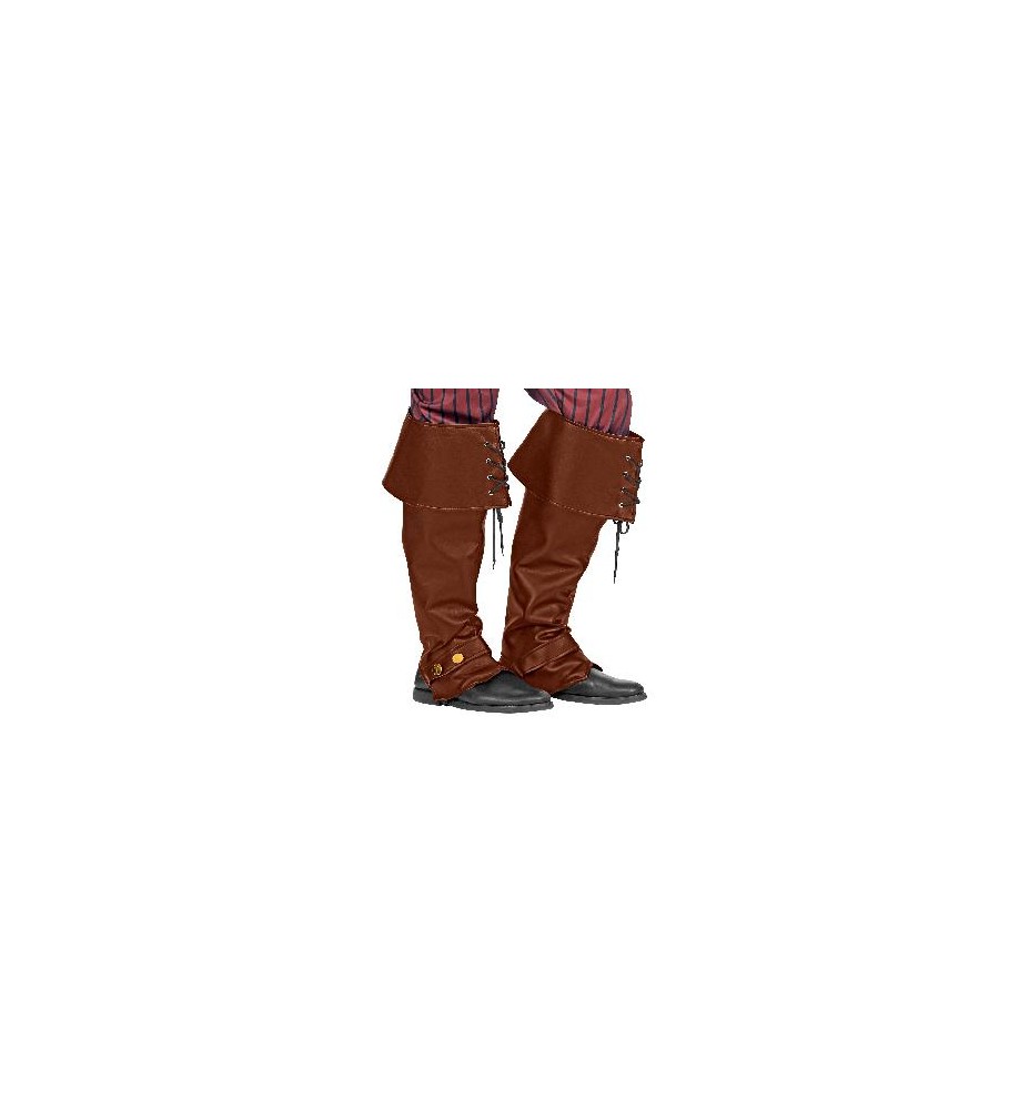 -CUBREBOTAS MARRONES PIEL SINTÉTICA