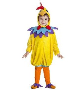 -DISFRAZ GALLINA 1-2 AÑOS