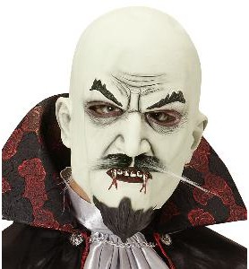 -MÁSCARA VAMPIRO CON BIGOTE Y PERILLA