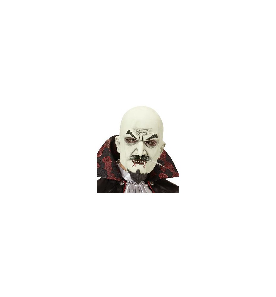 -MÁSCARA VAMPIRO CON BIGOTE Y PERILLA