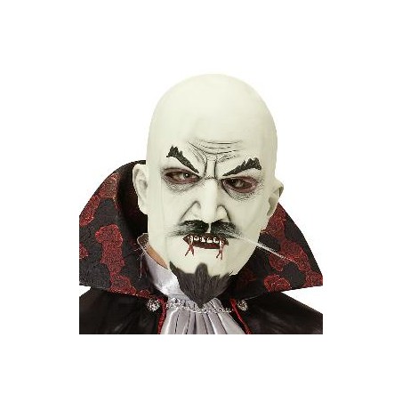 -MÁSCARA VAMPIRO CON BIGOTE Y PERILLA
