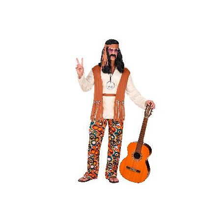 -DISFRAZ HOMBRE HIPPIE XL