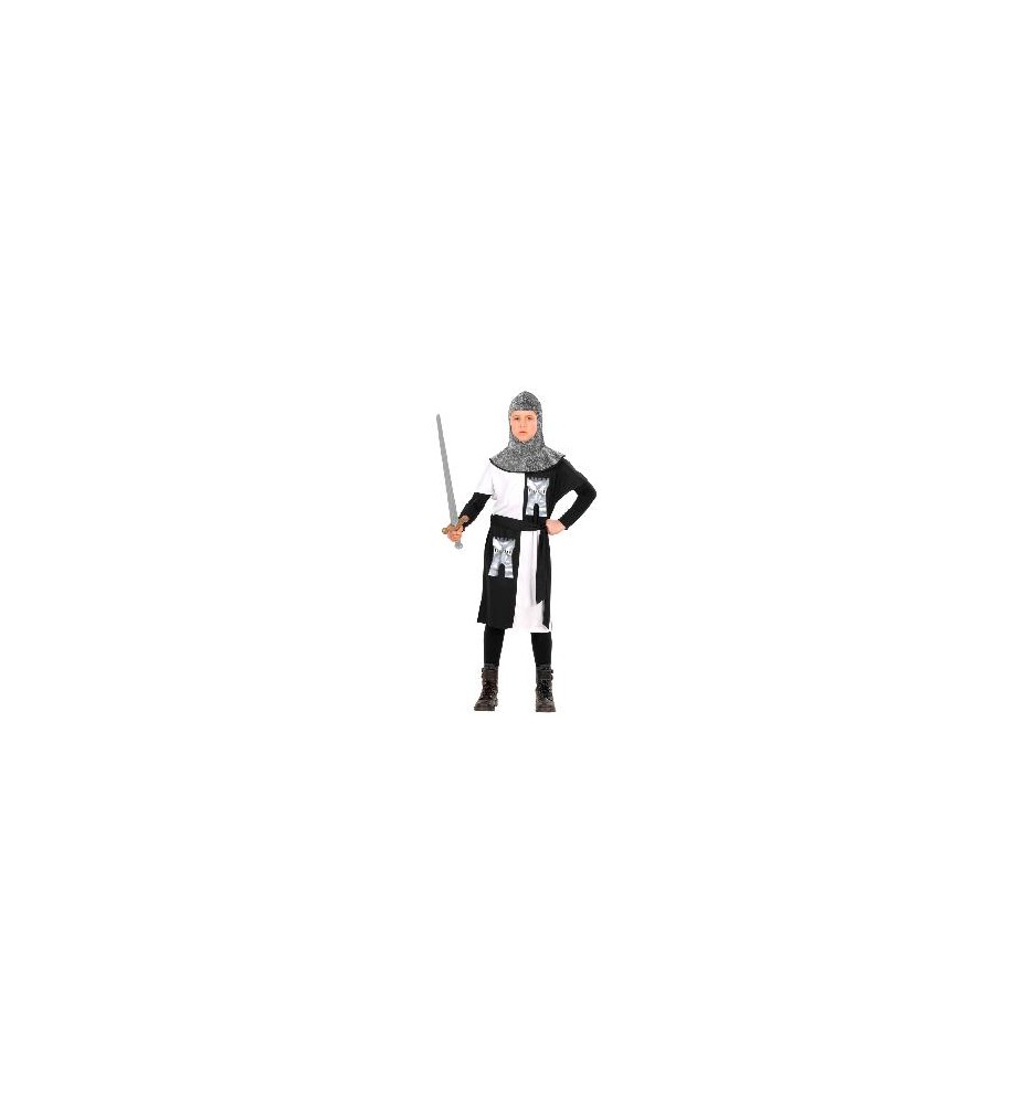 -DISFRAZ GUERRERO MEDIEVAL BLANCO 11-13 AÑOS