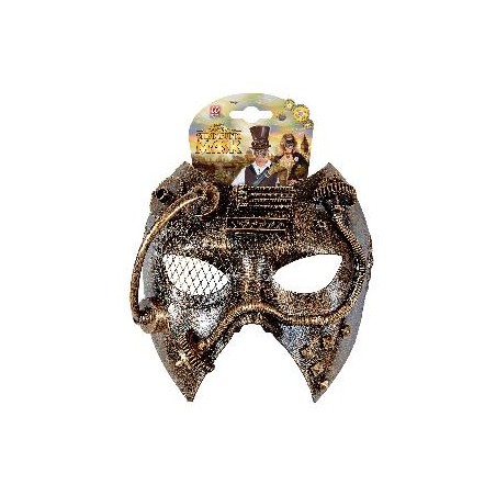 -MÁSCARA STEAMPUNK COBRE