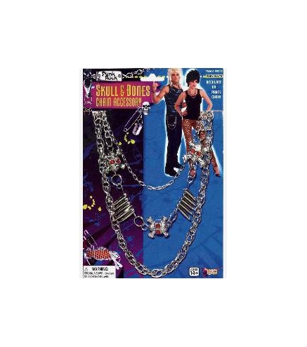 -COLLAR PUNK CON HUESOS Y CALAVERAS