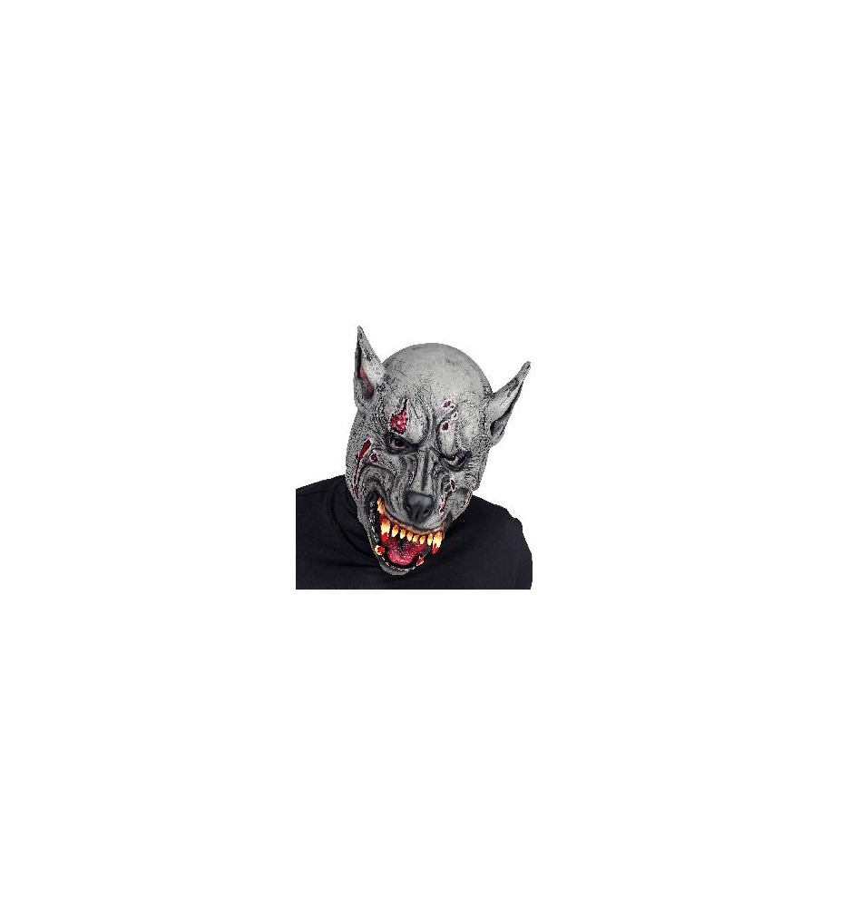 -MÁSCARA HOMBRE-LOBO CABEZA COMPLETA