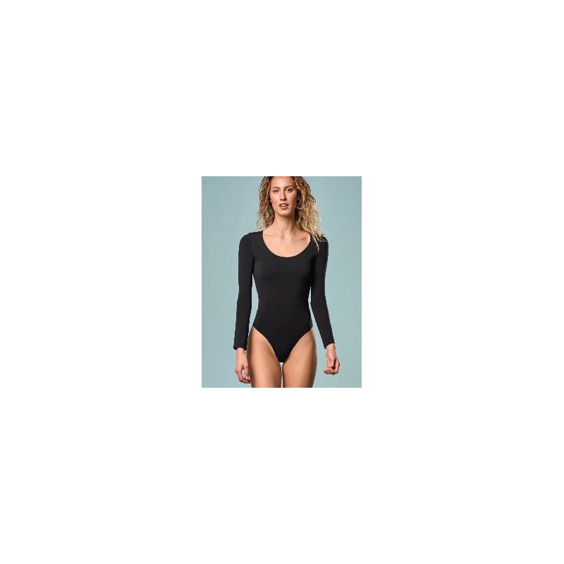 -BODY MANGA LARGA NEGRO 44