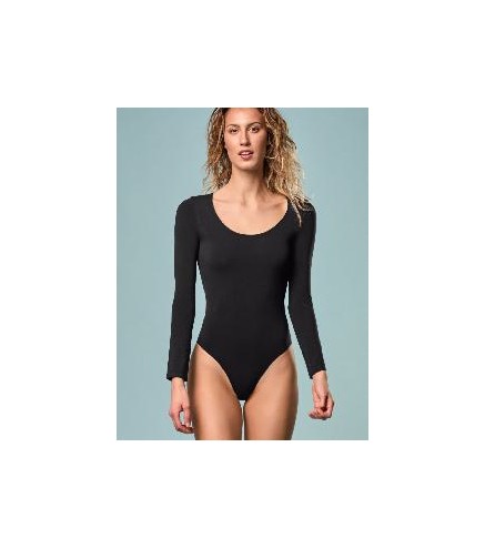 -BODY MANGA LARGA NEGRO 44