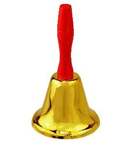 -MAXI CAMPANA PAPÁ NOEL EN METAL 20 CM