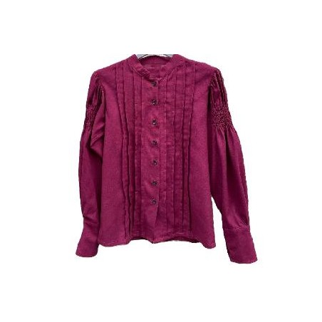 -CAMISA REGIONAL LINO MORADA XL