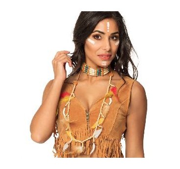 -CONJUNTO INDIO (gargantilla y collar)