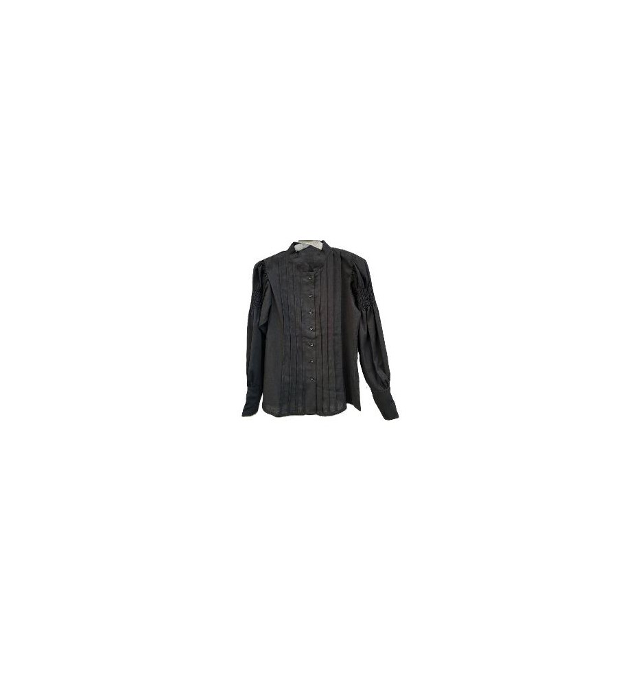 -CAMISA REGIONAL LINO NEGRO M
