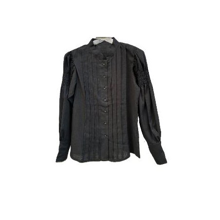-CAMISA REGIONAL LINO NEGRO M