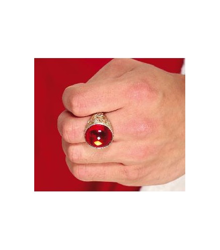 -ANILLO DORADO CON RUBI