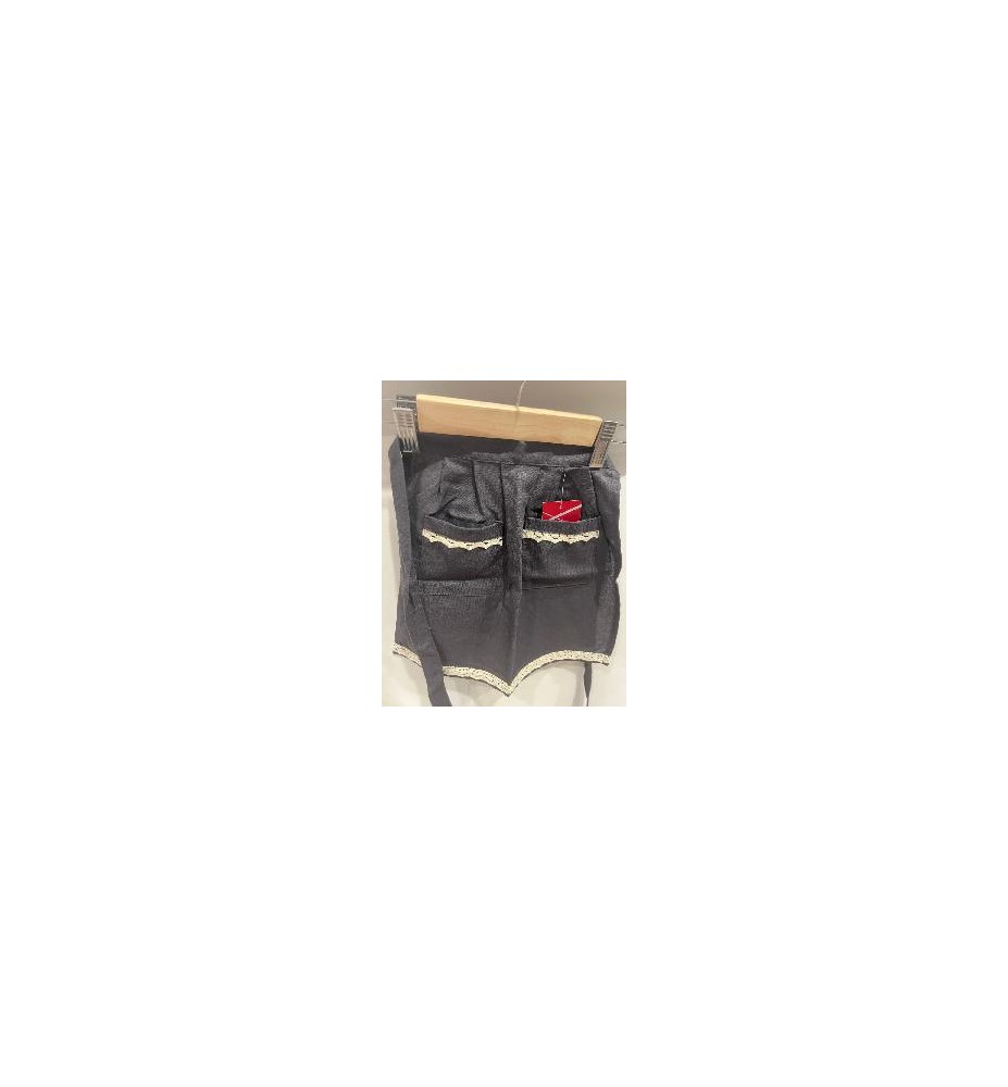 -DELANTAL REGIONAL GRIS P