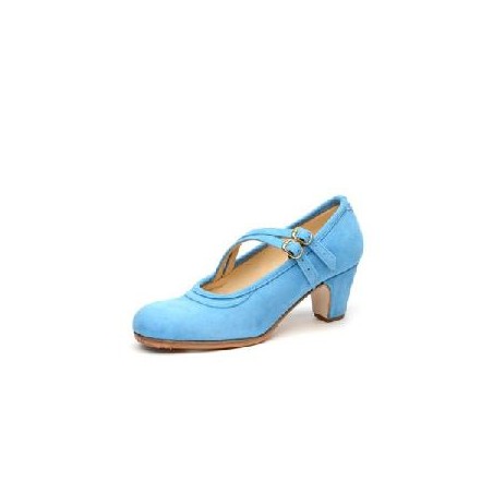 -ZAPATO FLAMENCO LONETA GOMA AZUL 37