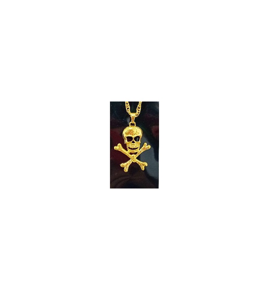 -COLLAR CON COLGANTE CALAVERA