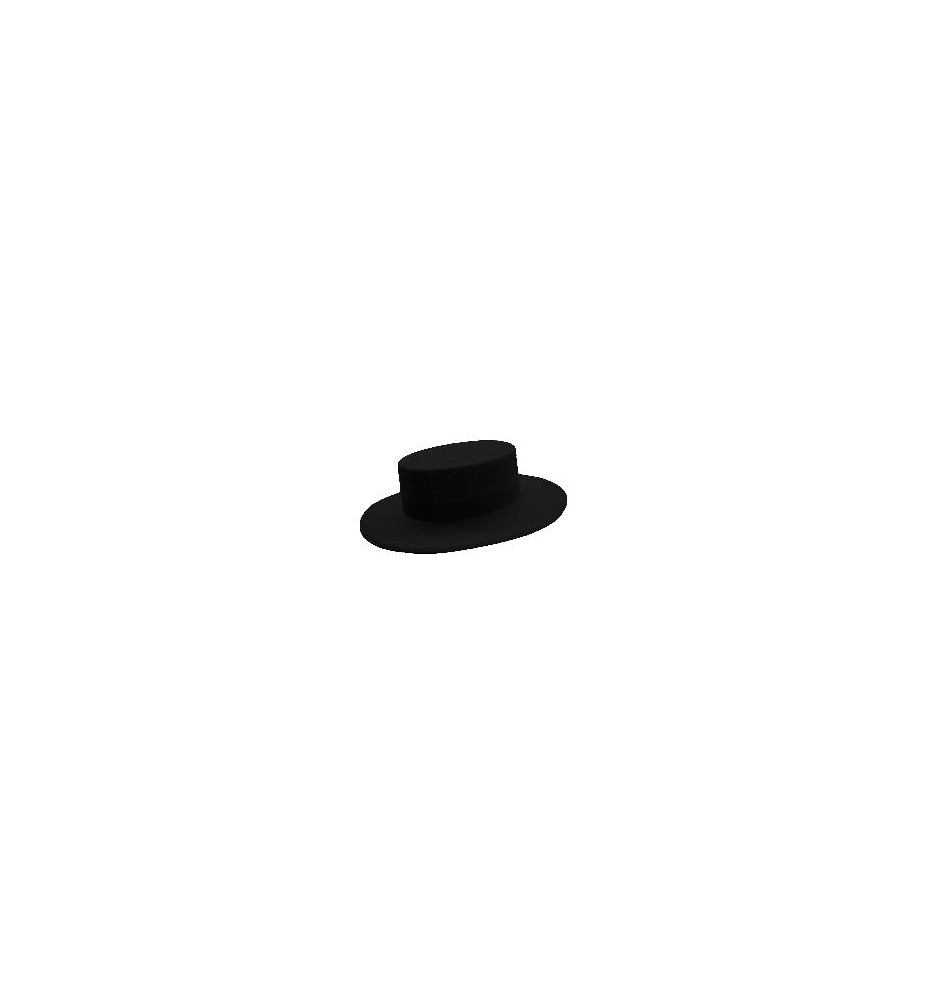 -SOMBRERO CORDOBES ALA ANCHA BÁSICO 58 COLOR NEGRO