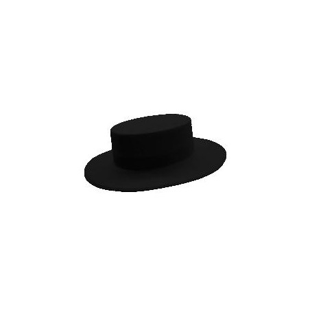 -SOMBRERO CORDOBES ALA ANCHA BÁSICO 58 COLOR NEGRO