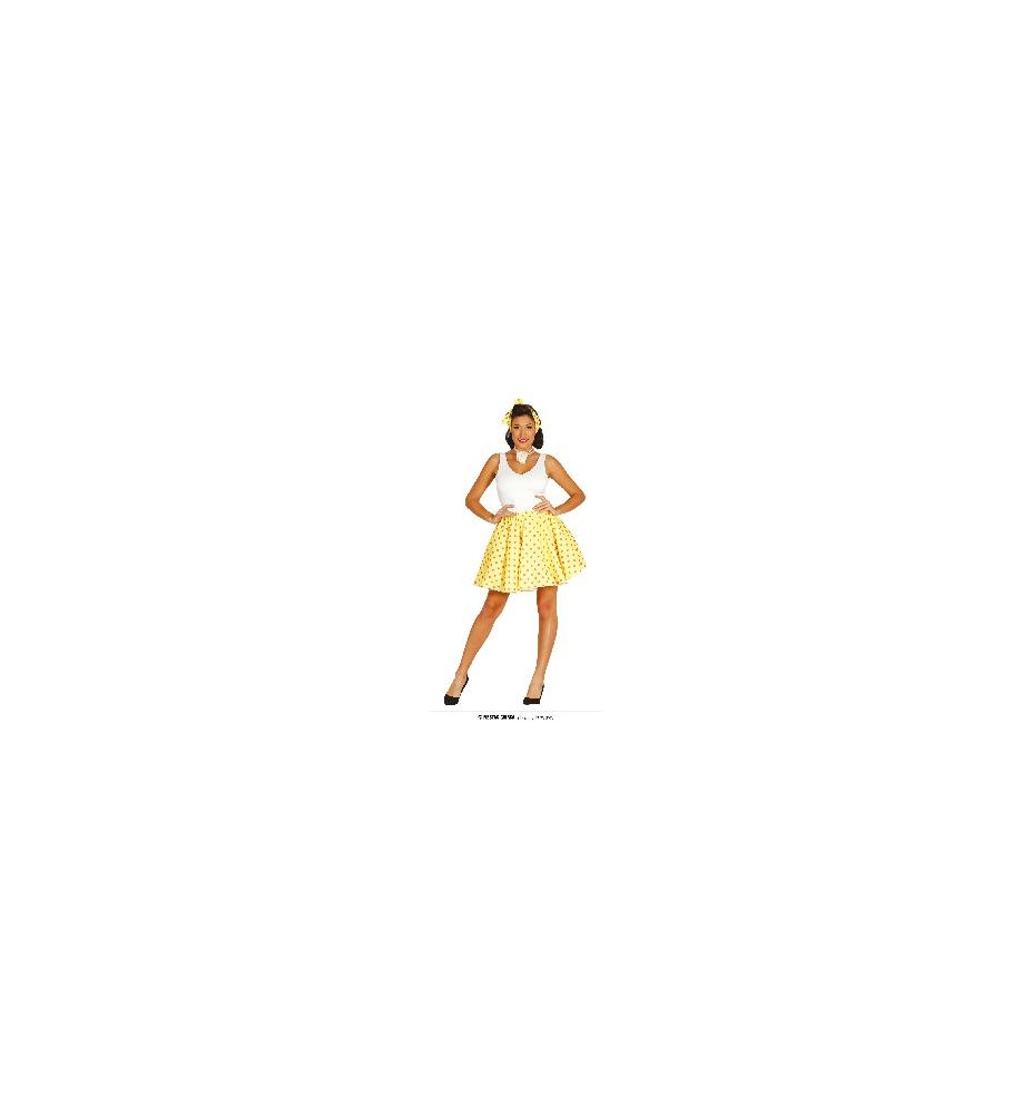 -DISFRAZ PIN UP AMARILLO T-L