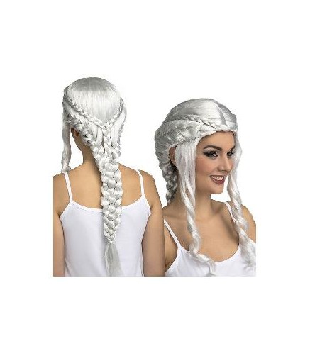 -PELUCA PRINCESA DE HIELO BLANCA