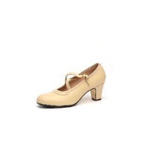 -ZAPATO HEBILLA-CLAVO BEIGE 39