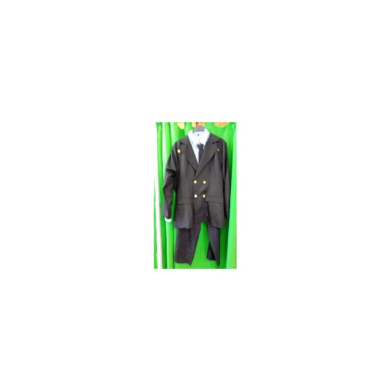 -DISFRAZ TRAJE COMPLETO NEGRO DE HOMBRE M