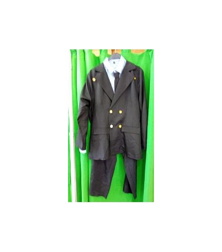 -DISFRAZ TRAJE COMPLETO NEGRO DE HOMBRE M