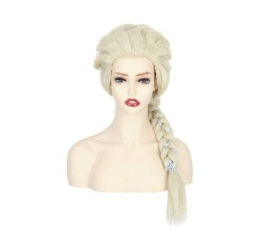 PELUCA TRENZA RUBIA