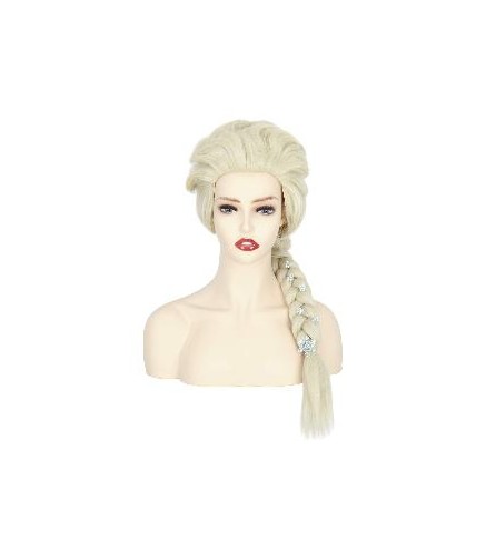 PELUCA TRENZA RUBIA
