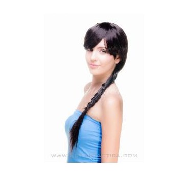 PELUCA TRENZA MORENA EXTRA LARGA