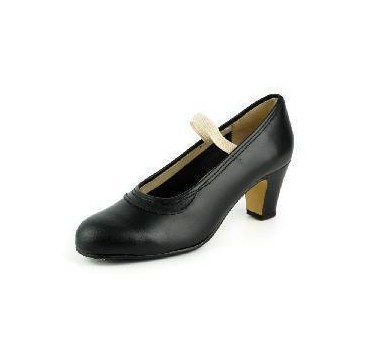 -ZAPATO GITANILLA GOMA NEGRO T-33