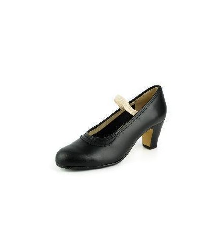 -ZAPATO GITANILLA GOMA NEGRO T-33