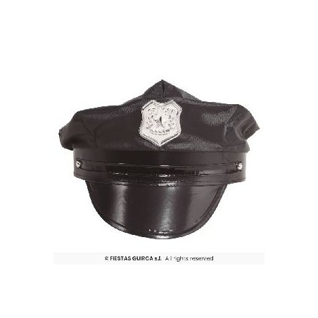 -GORRA POLICÍA NEGRA