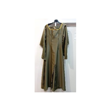 -VESTIDO MEDIEVAL VERDE OLIVA