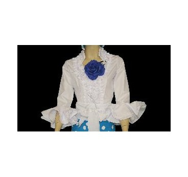 -CAMISA FLAMENCA DE SEÑORA COLOR BLANCO 58